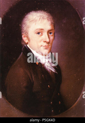 273 Carl Friedrich Gauß, Pastellgemälde von Johann Christian Schwartz, 1803 Août, ohne Rahmen Banque D'Images