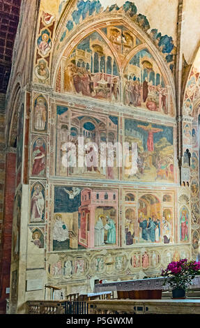 N/D N/A. N/A 347 de l'Église Eremitani (Padoue) - Intérieur - Fresque de saint Philippe et saint Augustin Banque D'Images