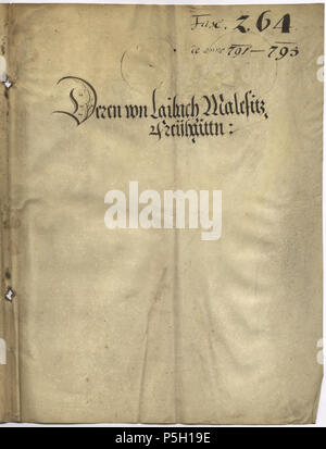 N/A. Slovenšina : Cesar Maksimilijan I. izdaja kriminalni sodni Ljubljano za rouge. 20 août 1514. Cesar Maksimilijan I. 11 075 01 20 1514 kolovoz Banque D'Images