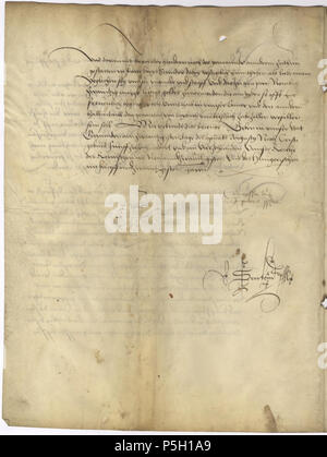 N/A. Slovenšina : Cesar Maksimilijan I. izdaja kriminalni sodni Ljubljano za rouge. 20 août 1514. Cesar Maksimilijan I. 11 075 14 20 1514 kolovoz Banque D'Images