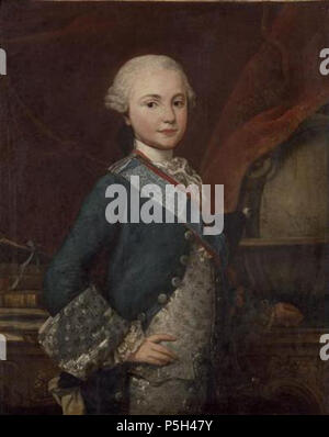 N/A. Anglais : Louis Stanislas, comte de Provence (futur Louis XVIII) représentait 12 ans . 1767. N/A 24 Louis Stanislas, comte de Provence (futur Louis XVIII) en 1767 après l'Estrée Banque D'Images