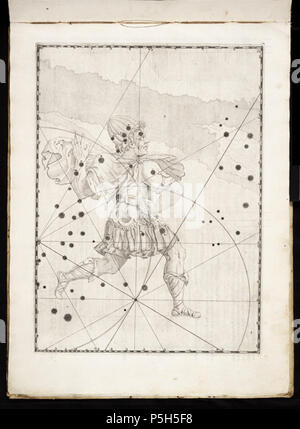 N/A. Constelacion de Céphée en Uranometria de Bayer. 1603. w:en:Johann Bayer (1572-1625) 9 040004b Banque D'Images