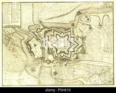 N/A. English : Plan de Charleroi par Vauban . 17e siècle. Sébastien Le Prestre de Vauban (1633 - 1707) Noms alternatifs Sébastien Le Prestre de Vauban, ingénieur français Description Vauban, architecte, urbaniste et écrivain Date de naissance/décès 15 MAI 1633 30 mars 1707 Lieu de naissance/décès Saint-Léger-Vauban Paris contrôle d'autorité : Q192839 VIAF:22153531 ISNI:0000 0001 2123 6096 ULAN:500013669 RCAC:n:NLA82072979 35393449 324 WorldCat Charleroi-vauban Banque D'Images