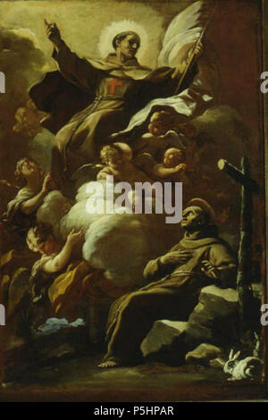 N/A. L'apparition de Jean de Capistrano à Pierre d'Alcantara . 1692. Luca Giordano (1634-1705) Noms alternatifs Lucas Jordán, Luca Jordanus, Luca fa Presto Description peintre italien, dessinateur, aquafortiste et graveur Date de naissance/décès 1632 12 janvier 1705 Lieu de naissance/décès Naples Naples Naples lieu de travail (1651-1678), Rome (1654), Florence (1679-1682), Venise (1667), Bergame (1685), Madrid (ca. 1692-1702), Naples (1702-1705) le contrôle d'autorité : Q332494 VIAF:233370534 ISNI:0000 0003 6778 6987 ULAN:500115457 RCAC:n85240521 ALN:35670230 20 WorldCat Luca Giordano - Le Banque D'Images