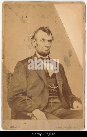N/A. Anglais : un portrait d'Abraham Lincoln, par Mathew Brady English : Un portrait d'Abraham Lincoln, réalisé par Mathew Brady, photographe mort en 1896 . 9 février 1864. Mathew Brady (1822-1896) Description photographe américain, photographe de guerre, photojournaliste et journaliste Date de naissance/Décès Mer 18 Mai 1822 15 janvier 1896 Lieu de naissance/décès Warren Comté Manhattan période de travail, de 1844 à environ 1887 lieu de travail Ville de New York, Washington, D.C. le contrôle d'autorité : Q187850 VIAF:22965552 ISNI:0000 0001 2209 4376 ULAN:500126201 RCAC:n81140569 10570155 53:NARA WorldCat Banque D'Images