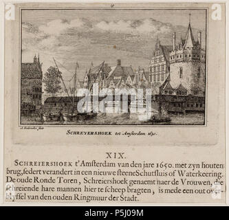 N/A. Nederlands : Beschrijving Schreyershoek tot Amsterdam 1650 De Hoofdbrug en 156 de Schreierstoren, plus tard Prins Hendrikkade 94-95, naar de situatie en 1650, gezien vanaf het IJ, latere Open Havenfront naar de Geldersekade. Techniek : ets. Documenttype prent Vervaardiger Rademaker, Abraham (1675-1735) Collectie Collectie Stadsarchief Amsterdam : tekeningen en prenten 1725 Datering Geografische naam Geldersekade Prins Hendrikkade Inventarissen http://archief.amsterdam/archief/10097/2574 Afbeeldingsbestand 010097003891 . 1725. Rademaker, Abraham (1675-1735) 54 Abraham Rademaker, Afb 0100970038 Banque D'Images