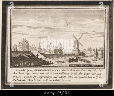 N/A. Nederlands : Beschrijving De Oude Jachthaven aan de Amstel Zuidzijde Blauwbrug) gezien uit westelijke richting. Dans verschiet de het tweede Sint Antoniespoort. Documenttype prent Vervaardiger Rademaker, Abraham (1675-1735) Collectie Collectie Stadsarchief Amsterdam : albums 1730 Datering http://archief.amsterdam/archief/10054 Geografische naam Amstel Inventarissen Afbeeldingsbestand B00000023833 . 1730. Rademaker, Abraham (1675-1735) 55 Abraham Rademaker, Afb B00000023833 Banque D'Images