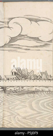 N/A. Deutsch : Abriß der Stadt Regensburg und westlich östlich der steinernen Brücke. Ohne Bezeichnungen, Donau-Ufer . 1630. Inconnu 55 Abriss der Stadt Regensburg 1630-1-4 Banque D'Images