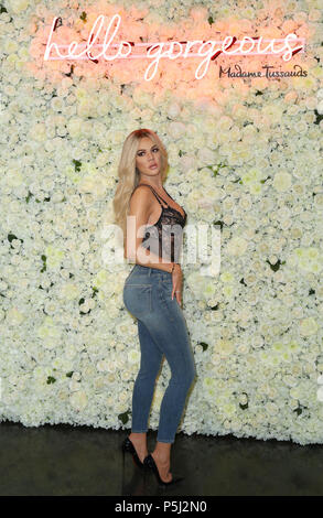 Las Vegas, NV, USA. 25 Juin, 2018. 26 juin 2018 - Las Vegas, Nevada - Khloe Kardashian Figure. Madame Tussauds Las Vegas célèbre l'anniversaire de Khloé Kardashian en accueillant l'Étoile de la toute première figure de cire. Crédit photo : MJT/AdMedia : Crédit Mjt/AdMedia/ZUMA/Alamy Fil Live News Banque D'Images
