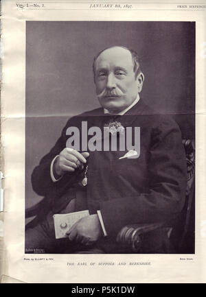 N/A. Anglais : Henry Howard, comte de Suffolk en 1897. 8 janvier 1897. Inconnu 31 18e comte de Suffolk 1897 Banque D'Images