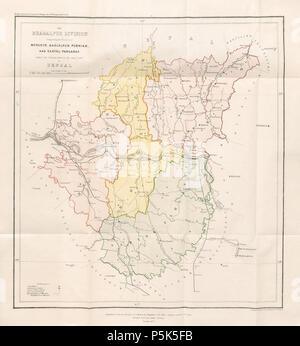 46 UN COMPTE Statistiques du Bengale - Volume 14 La carte Banque D'Images