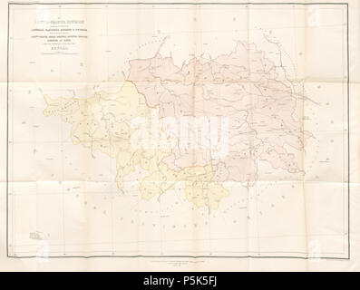 46 UN COMPTE Statistiques du Bengale - Volume 17 La carte Banque D'Images