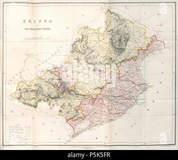 46 UN COMPTE Statistiques du Bengale - Volume 19 La carte Banque D'Images