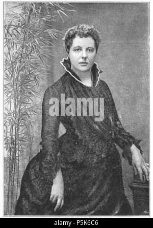 N/A. Annie Besant en 1885. Photographie par H.S. Mendelssohn . 1885. H.S. Mendelssohn (1848 - 1908) 49 A. Besant 1885 Banque D'Images