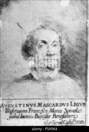 N/A. Italiano : Ritratto di Agostino Mascardi, incisione, Museo Sabaudo, Turin . 17e siècle. Giovanni Benedetto Castiglione Description graphiste et peintre italien Date de naissance/décès avant 23 mars 1609 avant le 5 mai 1664 Lieu de naissance/décès Genua Mantoue Mantoue, lieu de travail Genua, Rom contrôle d'autorité : Q40823 VIAF:34728703 ISNI:0000 0001 2023 7409 ULAN:500115299 RCAC:n80098292:WGA, Giovanni Benedetto CASTIGLIONE 69 WorldCat Agostino Mascardi Banque D'Images