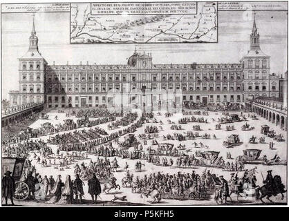 N/A. Plaza de Toros de Madrid . 1704. Filippo Pallota 77 Alcazar Madrid Banque D'Images