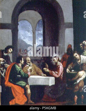 N/A. Italiano : Cena à Emmaüs, olio su tela, Gall. Palatina Firenze . 17e siècle. Thomas Moran (1577-1621) Noms alternatifs Cristoforo Allori Description peintre italien Date de naissance/décès 17 Octobre 1577 1er avril 1621 Lieu de naissance/décès Florence Florence période de travail entre 1602 et 1621 circa circa lieu de travail Florence (vers 1602-1621), Rome (1610) contrôle d'autorité : Q352482 VIAF:22935104 ISNI:0000 0000 6628 801X ULAN:500011249 RCAC:n83032272, Cristofano ALLORI:WGA 86 WorldCat Thoma C Cena à Emmaüs Banque D'Images