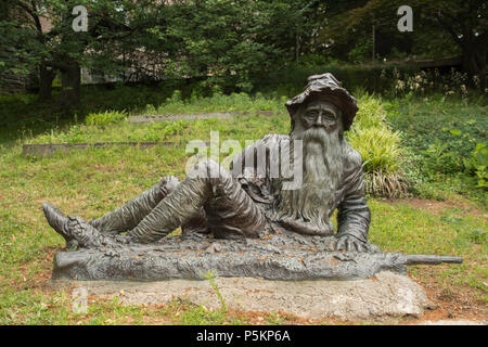 Rip Van Winkle Statue - d'Irvington, NEW YORK Banque D'Images