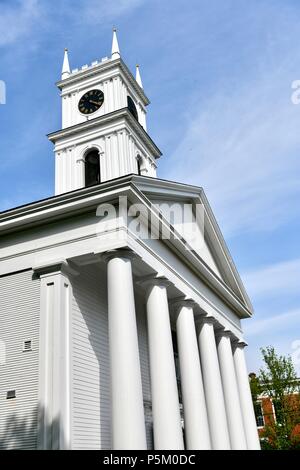 Eglise fédérée à Edgartown, Martha's Vineyard, Massachusetts, USA Banque D'Images