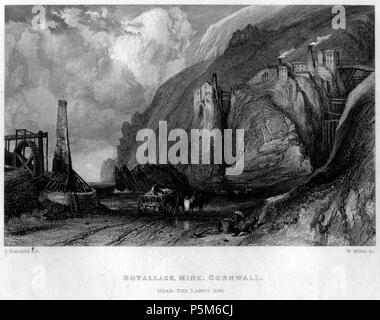 N/A. Botallack Mine, Cornwall, gravure de William Miller après Clarkson Stanfield, publié dans Stanfield's Coast Paysages. Une série de vues dans le canal britannique, à partir de dessins originaux prises expressément pour le travail. Clarkson Stanfield. Smith, Elder and Co., London, 1836 . 1836. William Miller (1796-1882) Noms alternatifs William Frederick J Miller, William Frederick, J Miller graveur écossais Description Date de naissance/décès 28 MAI 1796 20 janvier 1882 Lieu de naissance/décès Sheffield Édimbourg contrôle d'autorité : Q2580014 VIAF:75215312 ISNI:0000 0000 6708 7623 ULAN:500003200 Banque D'Images