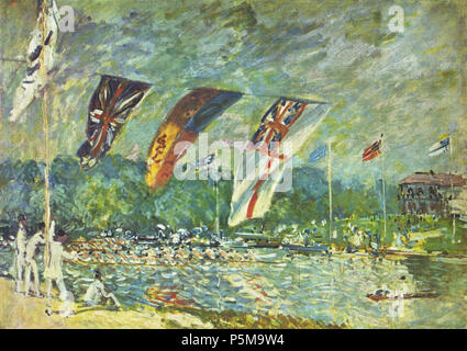 Deutsch : Régate à Molesey Français : Les régates à Moseley 1874. N/A 84 050 Alfred Sisley Banque D'Images