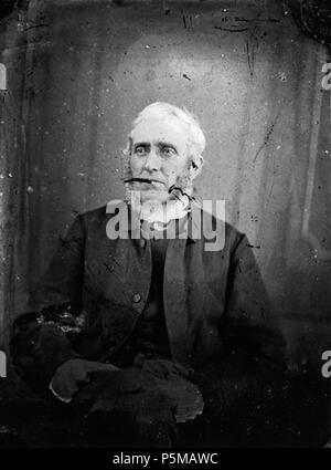 [Un vieil homme] [GRAPHIC].. 1 : négatif, verre au collodion humide, n&b ; 11 x 8,5 cm. vers 1875. Thomas, John, 97 Un vieil homme ANL3364834 Banque D'Images