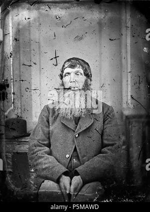 [Un vieil homme] [GRAPHIC].. 1 : négatif, verre au collodion humide, n&b ; 11 x 8,5 cm. vers 1875. Thomas, John, 97 Un vieil homme ANL3364707 Banque D'Images