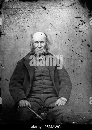 [Un vieil homme] [GRAPHIC].. 1 : négatif, verre au collodion humide, n&b ; 11 x 8 cm. vers 1875. Thomas, John, 97 Un vieil homme ANL3364924 Banque D'Images