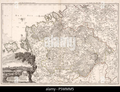 N/A. Eesti : Ludwig August Mellin, 'Atlas von Liefland, oder von den Gouvernementern beyden u. Herzogthümern Ehstland Lief- und, und der Provinz Oesel'. 1798. Août 1754 Ludwig Mellin (1835) 148-Atlas von Liefland 11 Banque D'Images