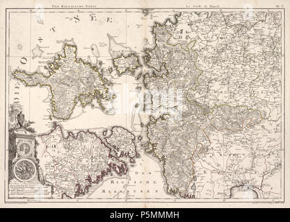 N/A. Eesti : Ludwig August Mellin, 'Atlas von Liefland, oder von den Gouvernementern beyden u. Herzogthümern Ehstland Lief- und, und der Provinz Oesel'. English : 'ce travail contenant 14 cartes est le premier Atlas complet de la Lettonie et l'Estonie. Le compilateur de l'atlas, le comte Ludwig August Mellin (1754-1835), était un Allemand de la Baltique qui est né à Tuhala, l'Estonie, alors une province de l'Empire russe. Lors d'une visite à Riga en 1782, le Prince Paul de Russie aurait demandé à voir une carte montrant l'emplacement de la division de la Livonienne armée russe. Quand il s'avérait qu'un tel site existait, M Banque D'Images