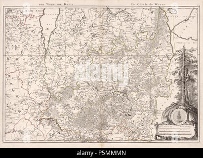 N/A. Eesti : Ludwig August Mellin, 'Atlas von Liefland, oder von den Gouvernementern beyden u. Herzogthümern Ehstland Lief- und, und der Provinz Oesel'. English : 'ce travail contenant 14 cartes est le premier Atlas complet de la Lettonie et l'Estonie. Le compilateur de l'atlas, le comte Ludwig August Mellin (1754-1835), était un Allemand de la Baltique qui est né à Tuhala, l'Estonie, alors une province de l'Empire russe. Lors d'une visite à Riga en 1782, le Prince Paul de Russie aurait demandé à voir une carte montrant l'emplacement de la division de la Livonienne armée russe. Quand il s'avérait qu'un tel site existait, M Banque D'Images