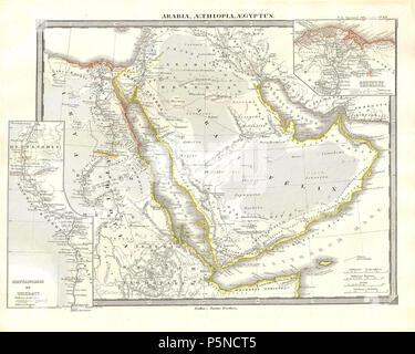 1855 Spruneri Site d'Arabie, l'Égypte et l'Éthiopie ou l'Abyssinie - Geographicus - Saoudite-spruneri-1855. Banque D'Images