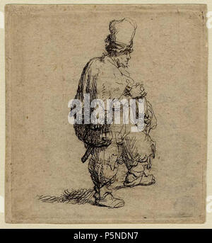 L'Barrel-Organ Player vers 1631. N/A 158 B140 Rembrandt Banque D'Images