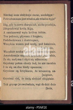 N/A. Bajki, wydanie T. H. Nasierowski . 1893. Adam Mickiewicz (1798-1855) Nom de naissance Autres noms : Bernard Adam Mickiewicz Belarusian-Lithuanian Description Professeur, poète, journaliste d'opinion, dramaturge, essayiste et traducteur Date de naissance/décès 24 Décembre 1798 26 novembre 1855 Lieu de naissance/mort Zavosse Istanbul 1818 1855 période de travail de contrôle d'autorité : Q79822:64009368 ISNI VIAF:0000 0001 2136 3458 RCAC:n80050378 ALN:35350725 MusicBrainz:9441fd78-1EA5-4f8b-9db3-b19f52632ffd Bajki WorldCat 163 (013) Adam Mickiewicz Banque D'Images