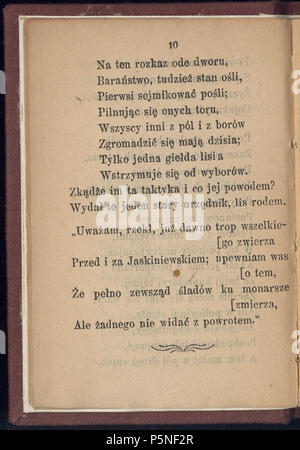 N/A. Bajki, wydanie T. H. Nasierowski . 1893. Adam Mickiewicz (1798-1855) Nom de naissance Autres noms : Bernard Adam Mickiewicz Belarusian-Lithuanian Description Professeur, poète, journaliste d'opinion, dramaturge, essayiste et traducteur Date de naissance/décès 24 Décembre 1798 26 novembre 1855 Lieu de naissance/mort Zavosse Istanbul 1818 1855 période de travail de contrôle d'autorité : Q79822:64009368 ISNI VIAF:0000 0001 2136 3458 RCAC:n80050378 ALN:35350725 MusicBrainz:9441fd78-1EA5-4f8b-9db3-b19f52632ffd Bajki WorldCat 163 (016) Adam Mickiewicz Banque D'Images