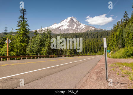 Mt. Hood wilderness via Hwy-26 Oregon statedrives Banque D'Images