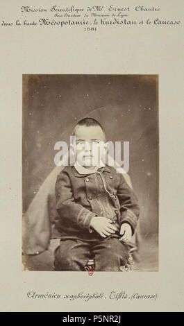 173 Barry (capitaine). F. 7. Des têtes scaphocéphale, Tiflis (Caucase). Mission scientifique de M. Ernest chantre. 1881 Banque D'Images