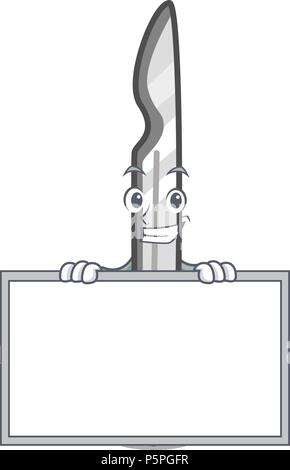 Souriant avec caractère cartoon style scalpel conseil Illustration de Vecteur