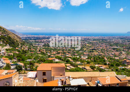 Portrait de la ville de Palerme dans le nord-ouest de la Sicile Banque D'Images