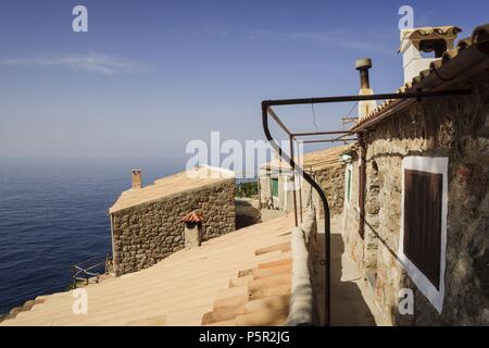 Es Caló de S''Estaca.Valldemossa, Parque Natural de la Sierra de Tramuntana. Mallorca. Islas Baleares. L'Espagne. Banque D'Images