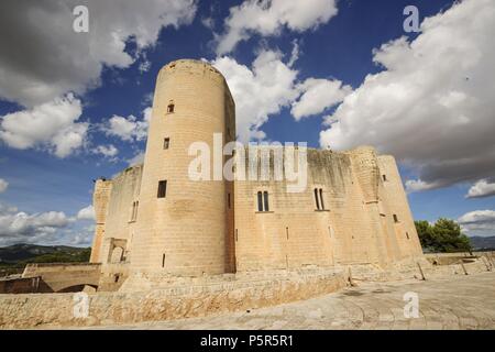 Castillo de Bellver - siglo.XIV-, Palma de Mallorca. Mallorca. Islas Baleares. España. Banque D'Images