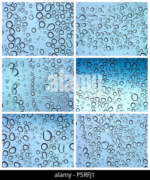 Gros plan des gouttes de pluie Banque D'Images