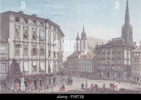 273 Carl Schütz - Der Stock-im-Eisen-Platz dans Wien - 1779 Banque D'Images