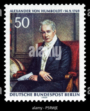 N/A. Anglais : 200e jour de la naissance d'Alexander von Humboldt (1769-1859) Deutsch : 200. Geburtstag von Alexander von Humboldt (1769-1859) Graphiques par Bundesdruckerei, Berlin : Ausgabepreis 50 Pfennig Premier jour d'émission / Erstausgabetag : 12. Michel-Katalog Septembre 1969-NR : 346 (Berlin) . Janvier 2009 (scan). Joseph Karl Stieler (1781-1858) Noms alternatifs Karl Joseph Stieler Description peintre allemand Date de naissance/décès 1 Novembre 1781 9 avril 1858 Lieu de naissance/décès Mayence Munich lieu de travail Italien, Munich contrôle d'autorité : Q467658 VIAF:22405115 ISNI:0000 0001 0653 Banque D'Images