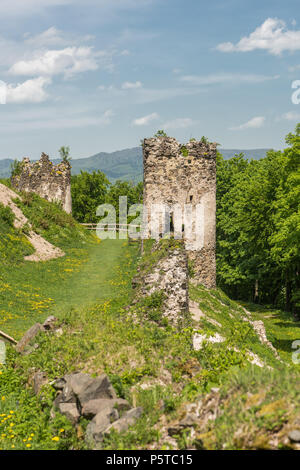 Ruines du château de saris près de Presov en Slovaquie Banque D'Images