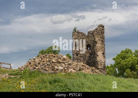 Ruines du château de saris près de Presov en Slovaquie Banque D'Images