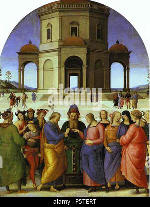 N/A. Matrimônio da Virgem Maria . 25 avril 2007. Pietro Perugino (1450-1523) Nom de naissance Autres noms : Pietro Vannucci Description peintre italien Date de naissance/décès entre 1445 et 1448 circa circa 1523 Lieu de naissance/décès Città della Pieve Fontignano lieu de travail Pérouse, Florence, Rome, Orvieto contrôle d'autorité : Q5827:228460912 VIAF ISNI:0000 0003 8692 0520 ULAN:500024544 RCAC:n84039337:PERUGINO, Pietro WGA WorldCat 279 Casamento - perugino1 Banque D'Images