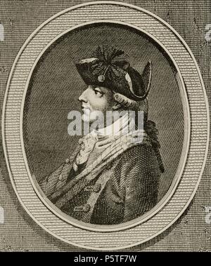 Henry Clinton (1730-1795). Militaire et homme politique britannique. La gravure à l'Indépendance américaine. Banque D'Images