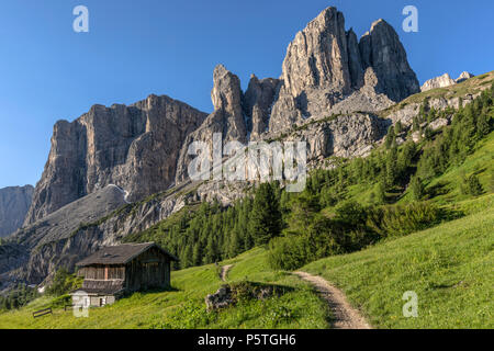 Gardena Pass, Groupe du Sella, Tyrol du Sud, Italie, Europe Banque D'Images