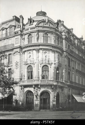 328 Charles Marville, théâtre du Vaudeville, ca. 1853-70 Banque D'Images